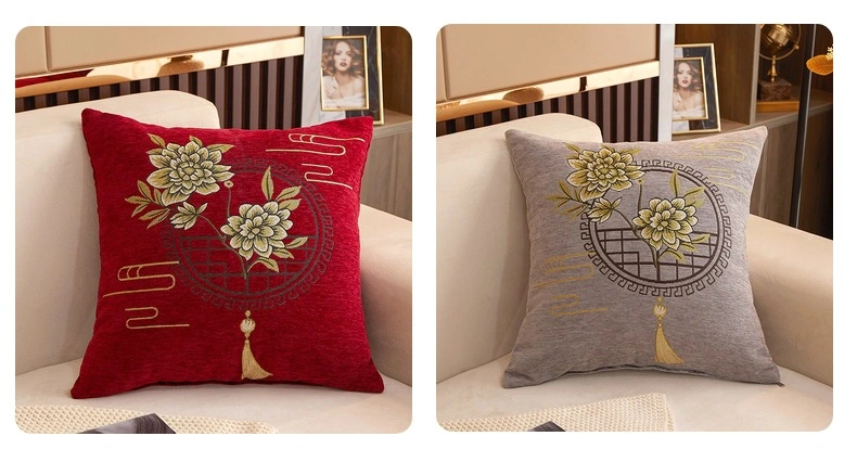 European-Style High-Precision Hot Drilling Sofa Cushion, Can Be Customized Luxury Tassel Pillowcase &amp; Pillow Cover