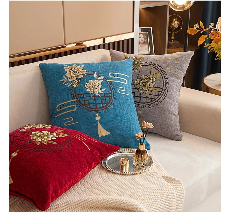 European-Style High-Precision Hot Drilling Sofa Cushion, Can Be Customized Luxury Tassel Pillowcase &amp; Pillow Cover