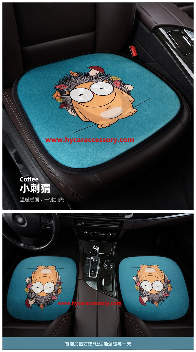 Car Decoration Car Interiorcar Accessory Home &#160; Office Universal Cartoon USB &#160; Heating Cushion Pad Winter Auto Heated Car Seat Cushion