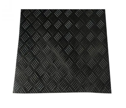 SBR EPDM Cr NBR Anti-Slip Checker Coin Ribbed Flat Rubber Sheets Mats for Floor