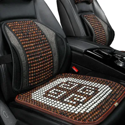 Wholesale Price Car Accessory Massage Breathable Cool Waterproof Color Car Wooden Seat Cushion Cover