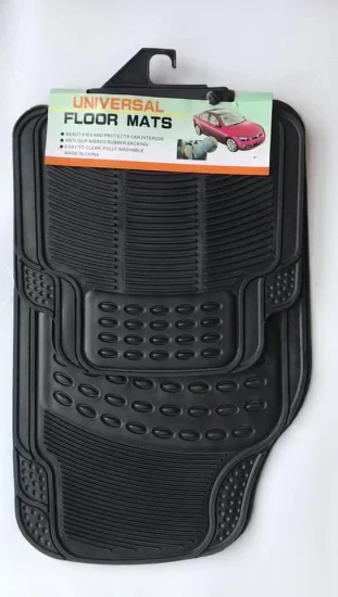 Black Color PVC Material Floor Car Mat in Universal Use