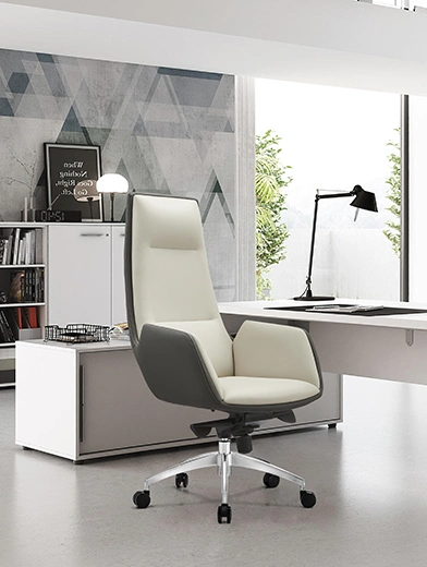 Medium Back Computer Ergonomic Home Swivel Executive PU Leather Office Chair Price