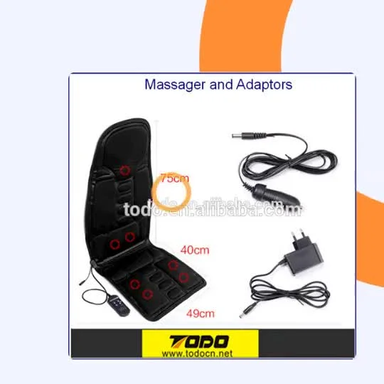 Wholesale Products Car Accessories High Quality Shiatsu Massage Seat Cushion Back Relax Shiatsu Heated Massage Cushion