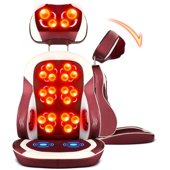 Factory Price Full Body Massager Car Seat Back Relax Shiatsu Heated Massage Cushion